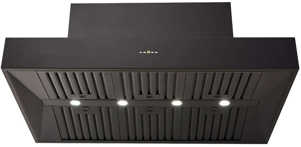 Schweigen 120cm Silent 3000m3/hr Black TwinMotor BBQ Canopy Rangehood CL7372BSP2