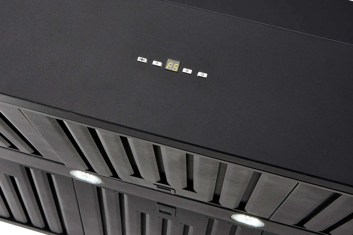 Schweigen 120cm Silent 3000m3/hr Black TwinMotor BBQ Canopy Rangehood CL7372BSP2
