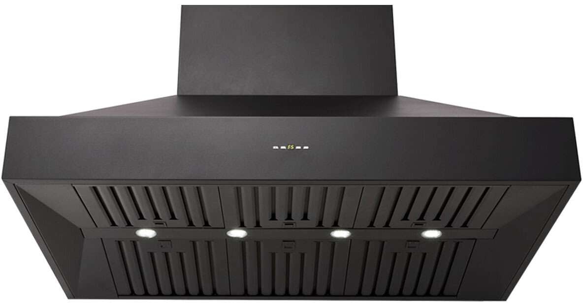 Schweigen 120cm Non-Silent 2500m3/hr Black BBQ Canopy Rangehood CL8912B