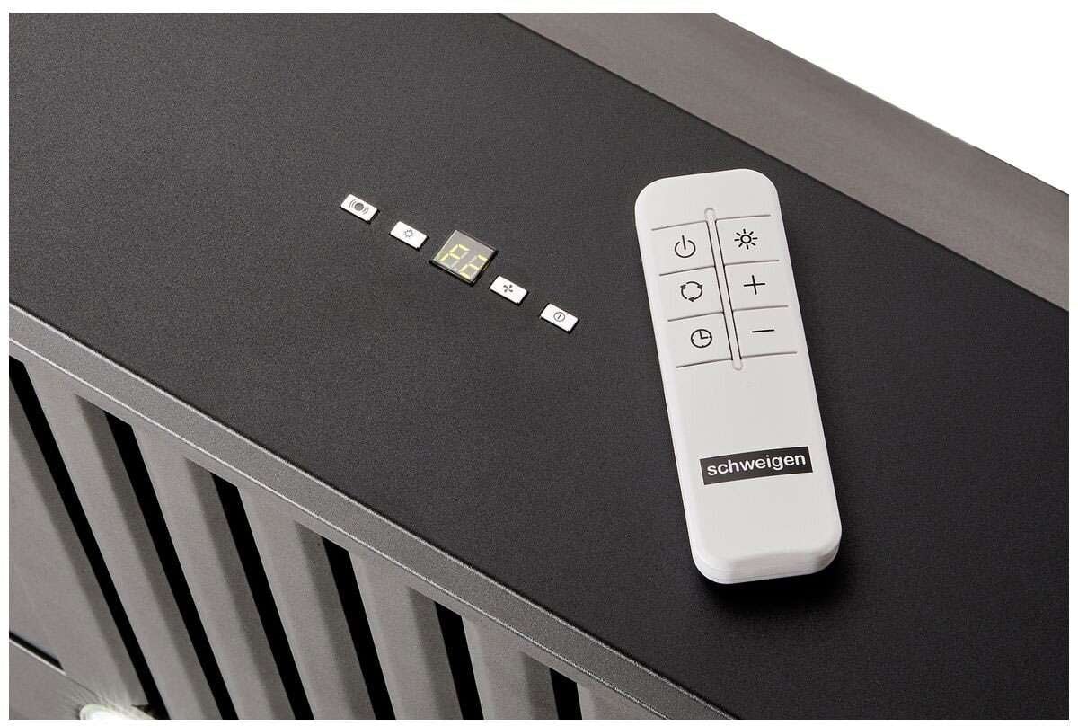 Schweigen 120cm Non-Silent 2500m3/hr Black BBQ Canopy Rangehood CL8912B