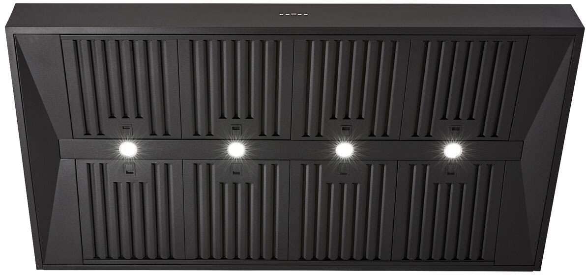 Schweigen 150cm Non-Silent 2500m3/hr Black BBQ Canopy Rangehood CL8915B