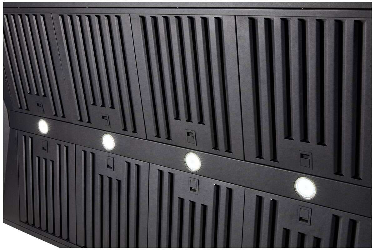 Schweigen 150cm Non-Silent 2500m3/hr Black BBQ Canopy Rangehood CL8915B
