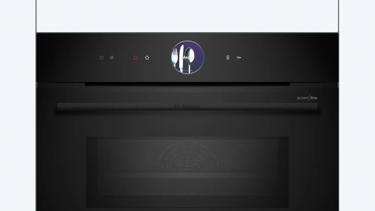 Bosch Series 8 45cm Accentline Built-In Combination Microwave Oven CMG936AB1A
