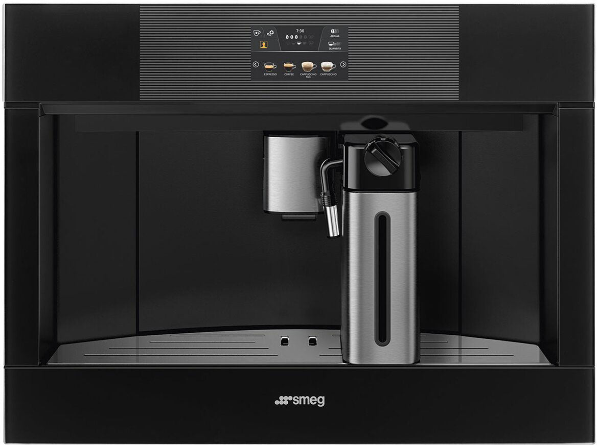 Smeg 45cm Linea Automatic Coffee Machine Black CMS4104B3