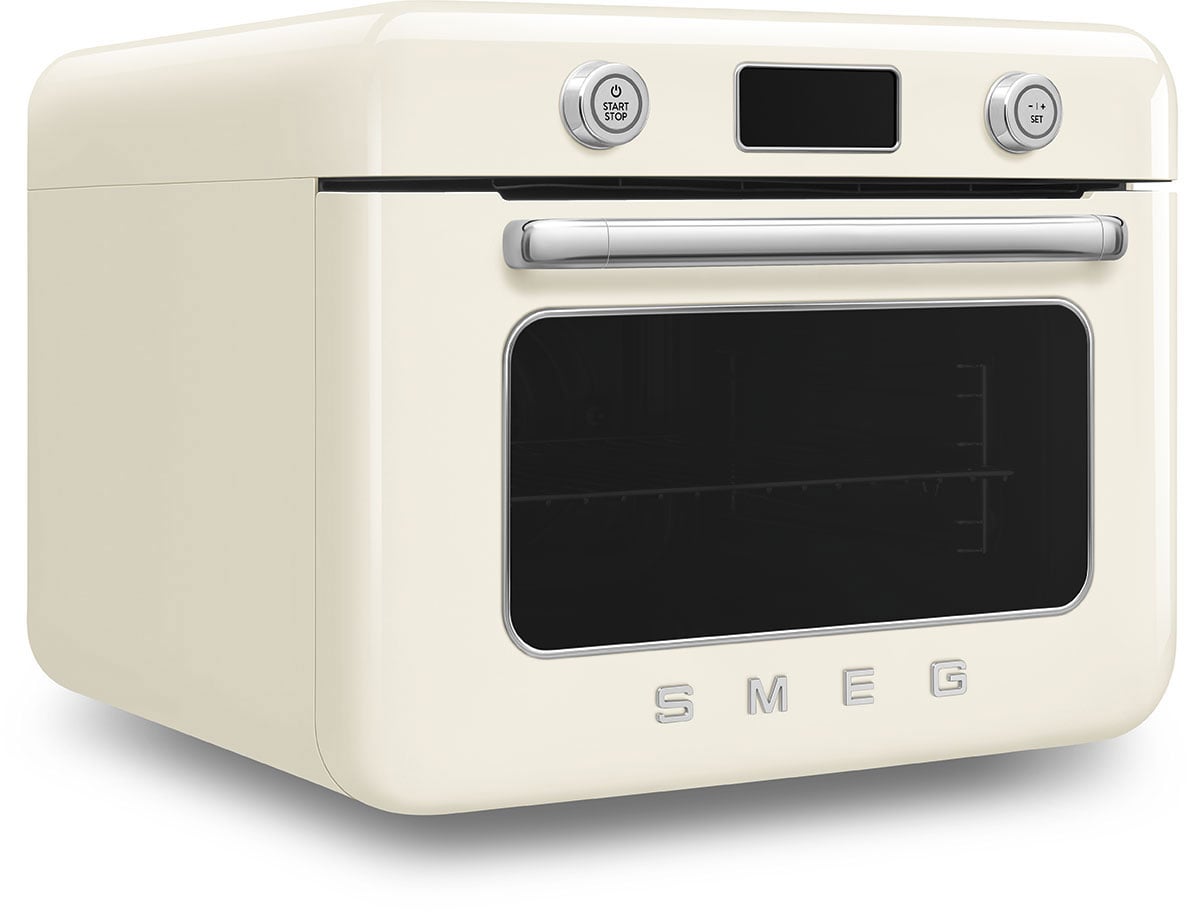 Smeg 50's Style Benchtop Combi Steam Oven Cream COF01CRAU