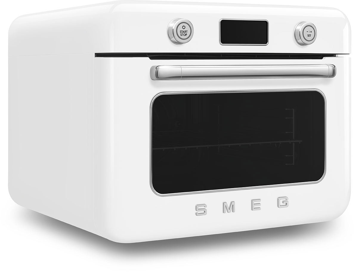 Smeg 50's Style Benchtop Combi Steam Oven White COF01WHAU