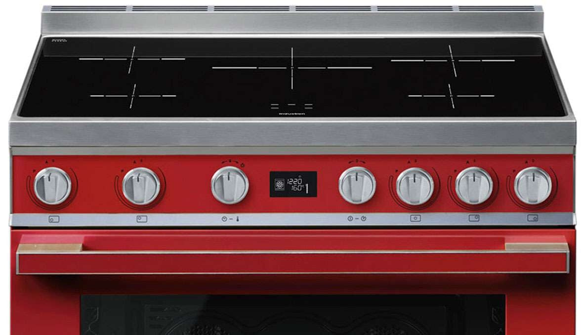 Smeg 90cm Portofino Freestanding Electric Oven/Stove Red CPF9IPR