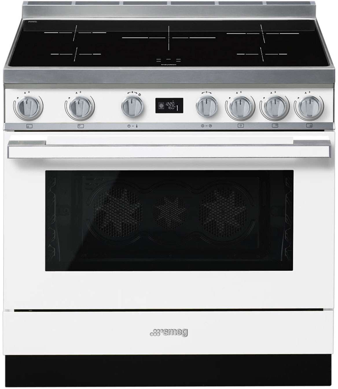 Smeg 90cm Portofino Freestanding Electric Oven/Stove White CPF9IPWH