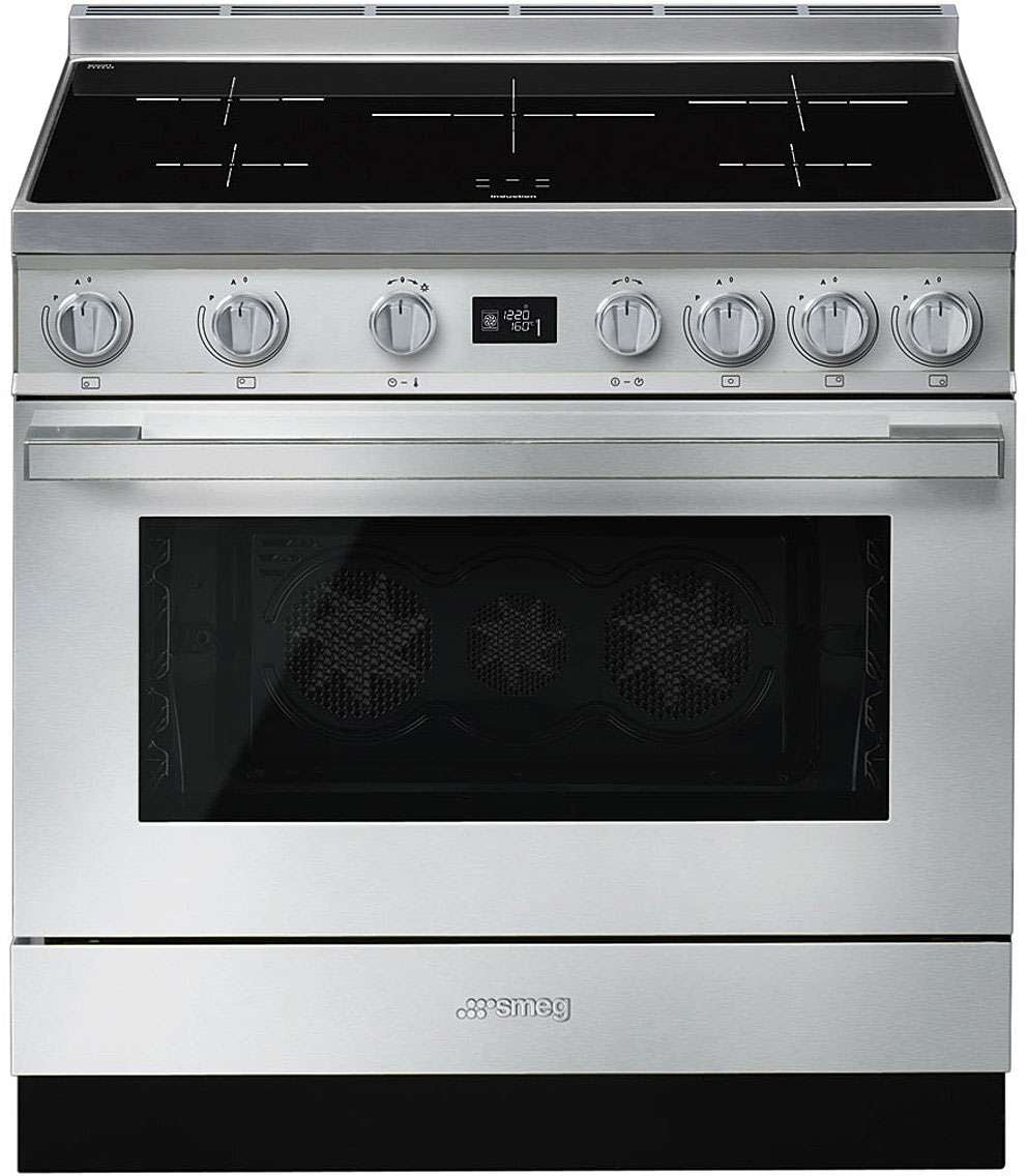 Smeg 90cm Portofino Freestanding Electric Oven/Stove Stainless Steel CPF9IPX