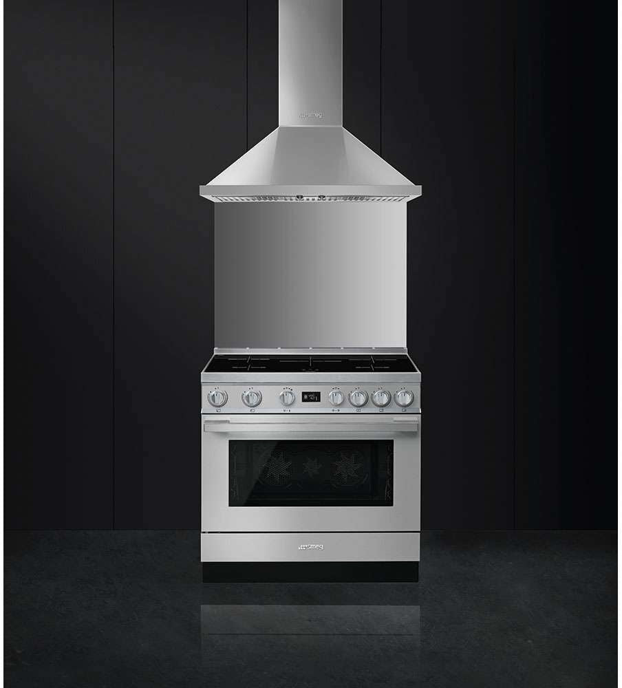 Smeg 90cm Portofino Freestanding Electric Oven/Stove Stainless Steel CPF9IPX