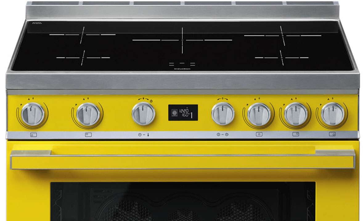 Smeg 90cm Portofino Freestanding Electric Oven/Stove Yellow CPF9IPYW