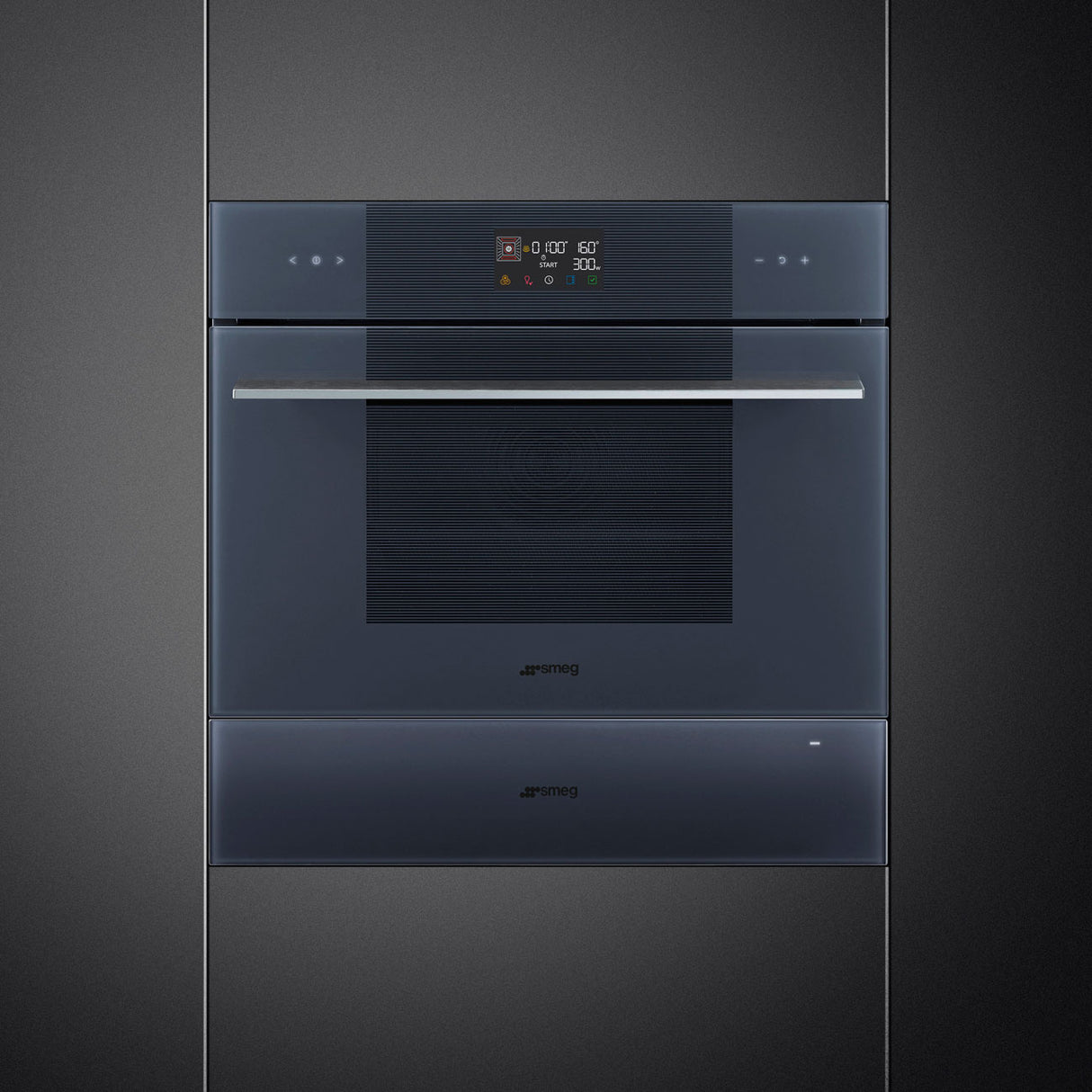 Smeg 15cm Linea Warming Drawer Neptune Grey CPRT115G
