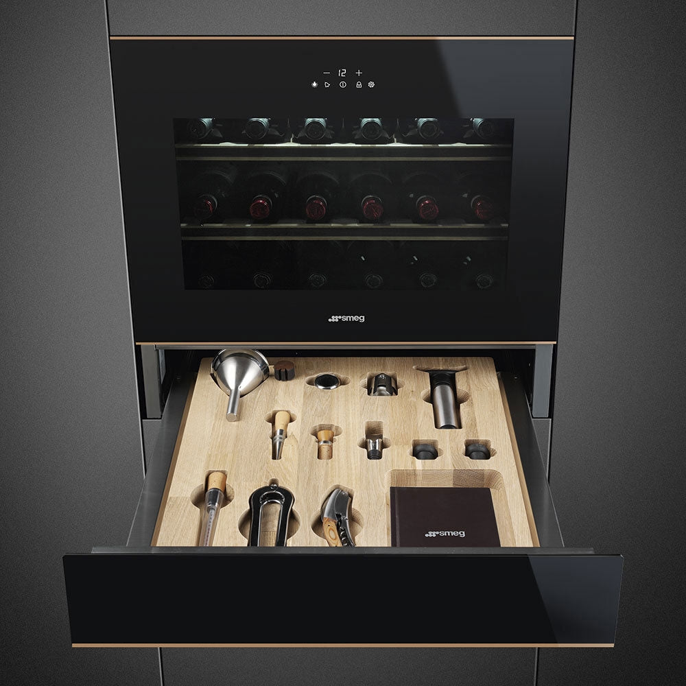 Smeg 15cm Dolce Stil Novo Sommelier Drawer Copper Trim CPS615NR