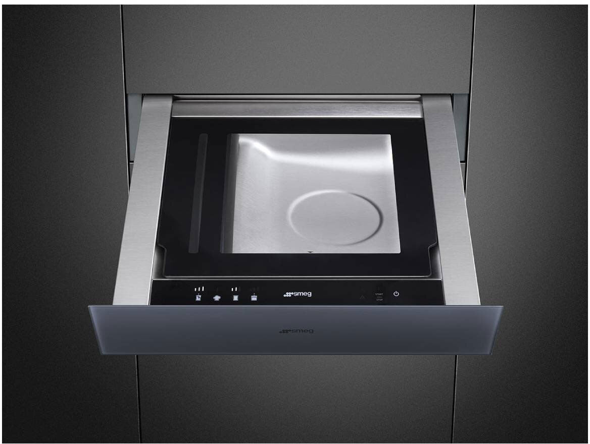 Smeg 15cm Linea Vacuum Drawer Neptune Grey CPV115G