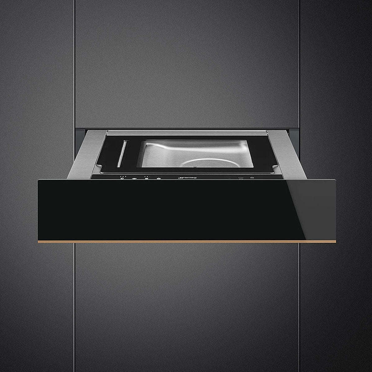Smeg Dolce Stil Novo Aesthetic Vacuum Drawer Copper Trim CPV615NR