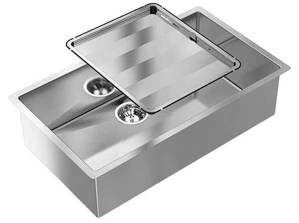 Abey Piazza Single Square Bowl Inset Sink CR720
