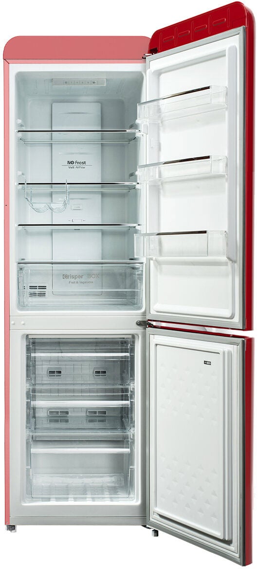 CHiQ 231L Retro Bottom Mount Refrigerator Red CRBM228NR3 | Greater Sydney Only