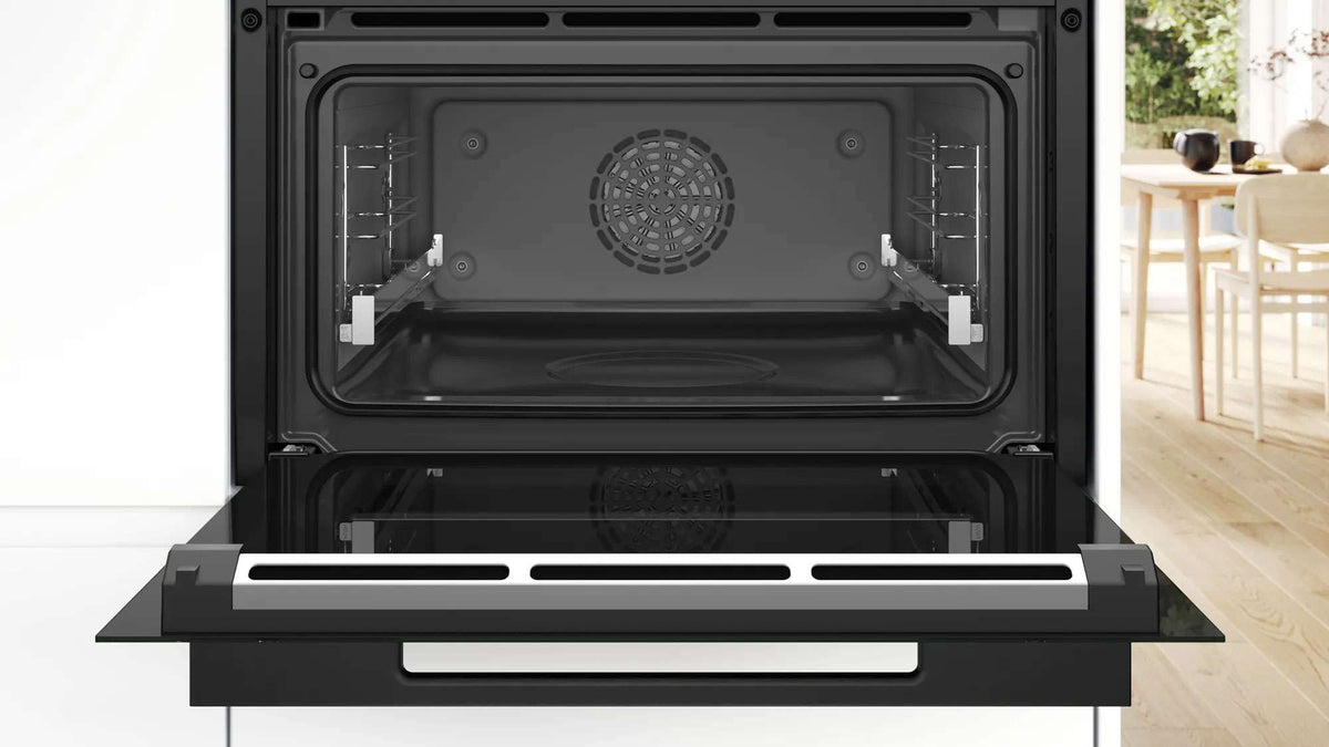 Bosch Series 8 45cm Accentline Compact Steam Oven Black CSG958DB1