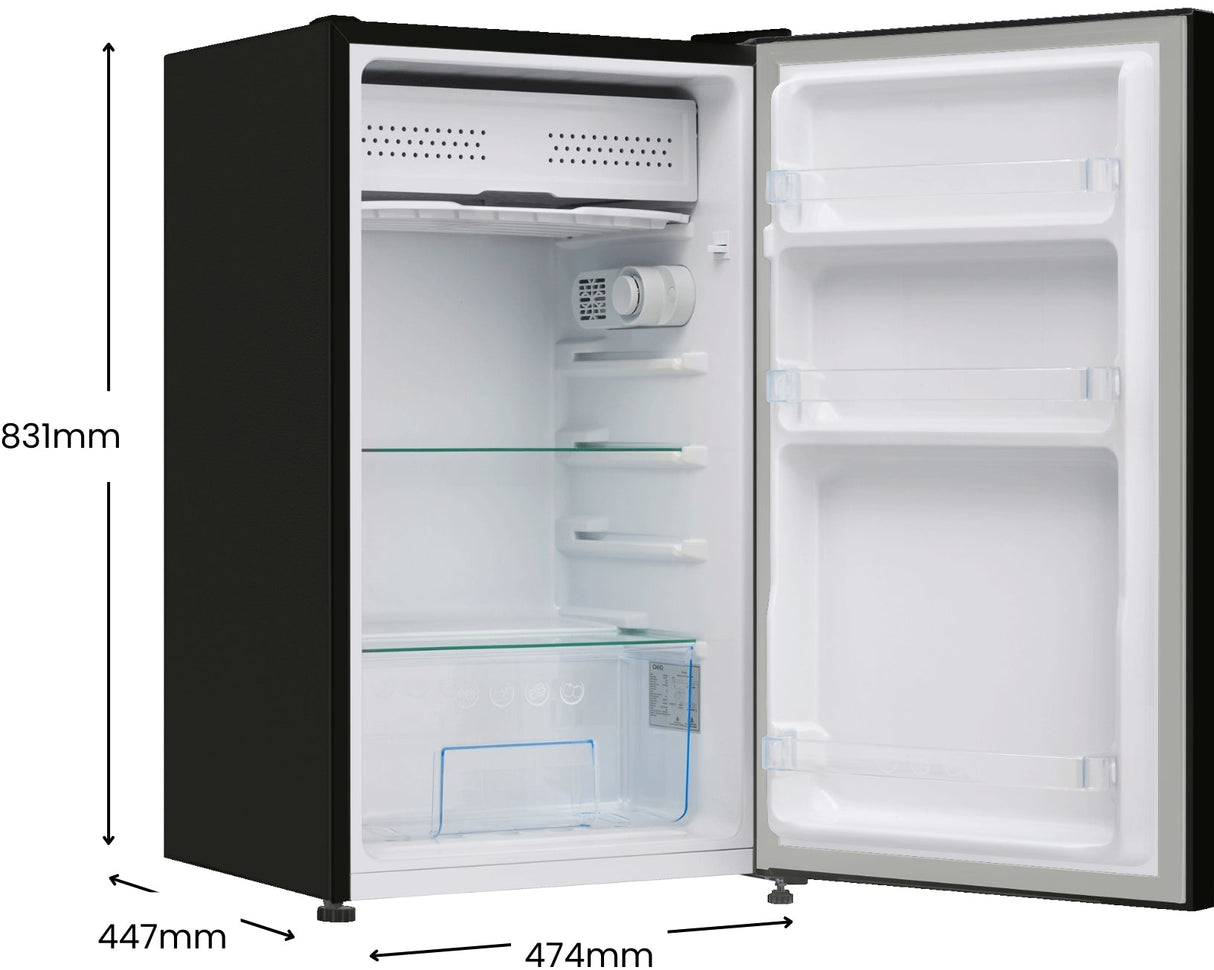 CHiQ 90L Single Door Bar Refrigerator Black CSR091DB | Greater Sydney Only