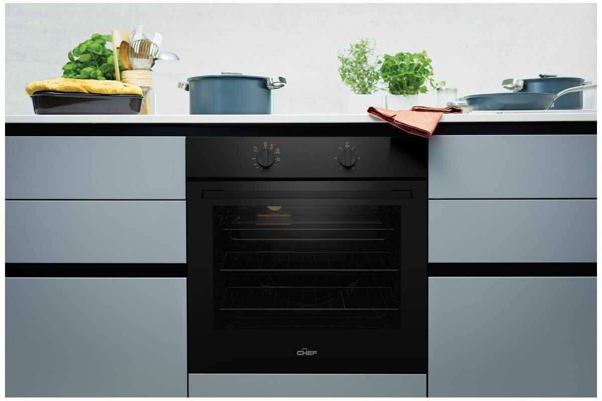 Chef 60cm Multifunction Electric Built-In Wall Oven CVE612DB