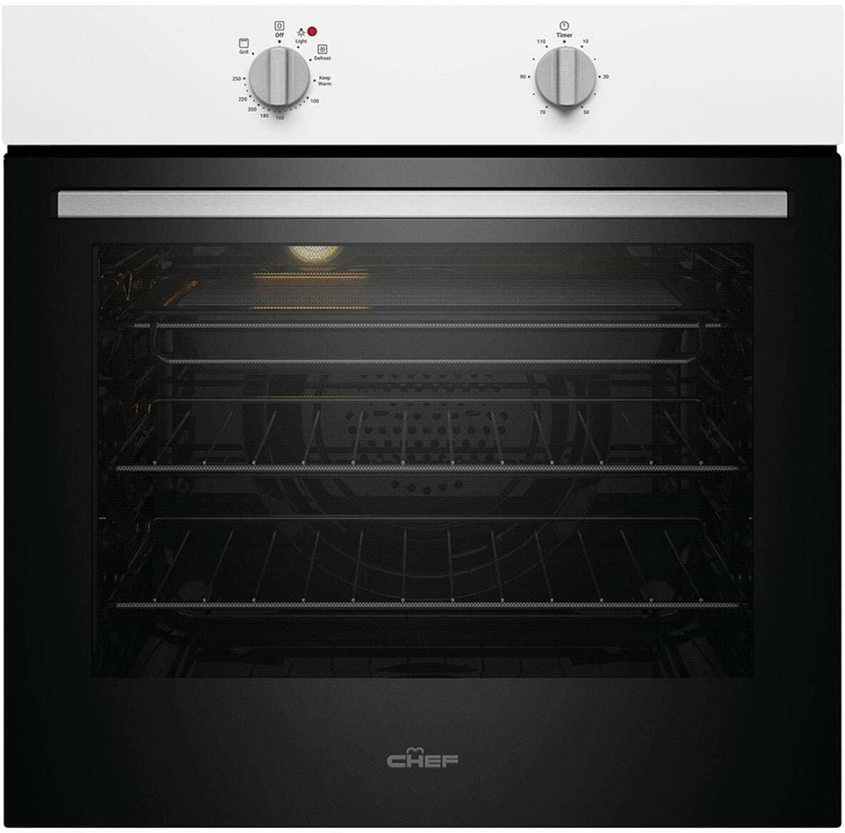 Chef 60cm Multifunction Electric Built-In Wall Oven CVE612WB