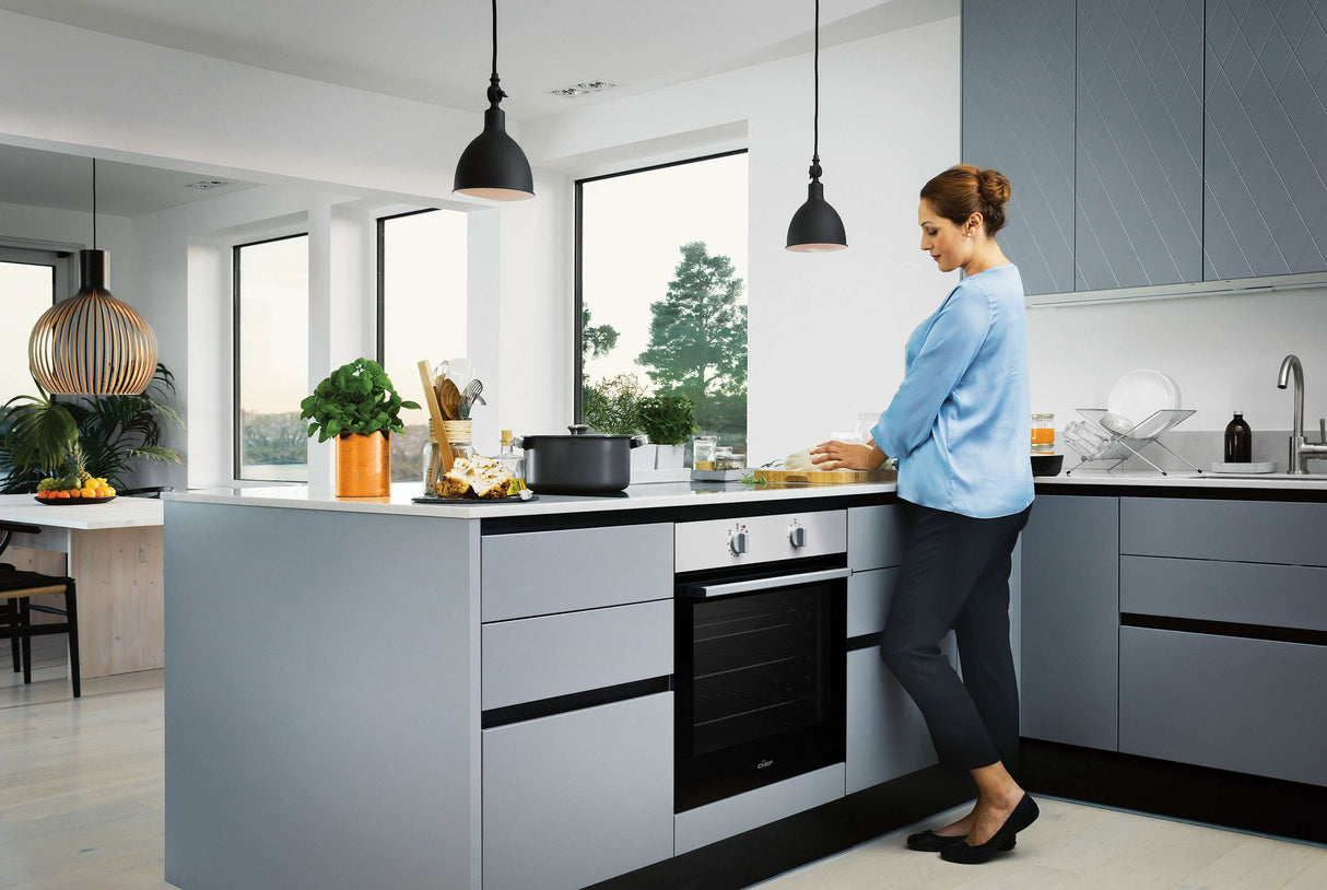 Chef 60cm Multifunction Electric Built-In Wall Oven CVE612WB