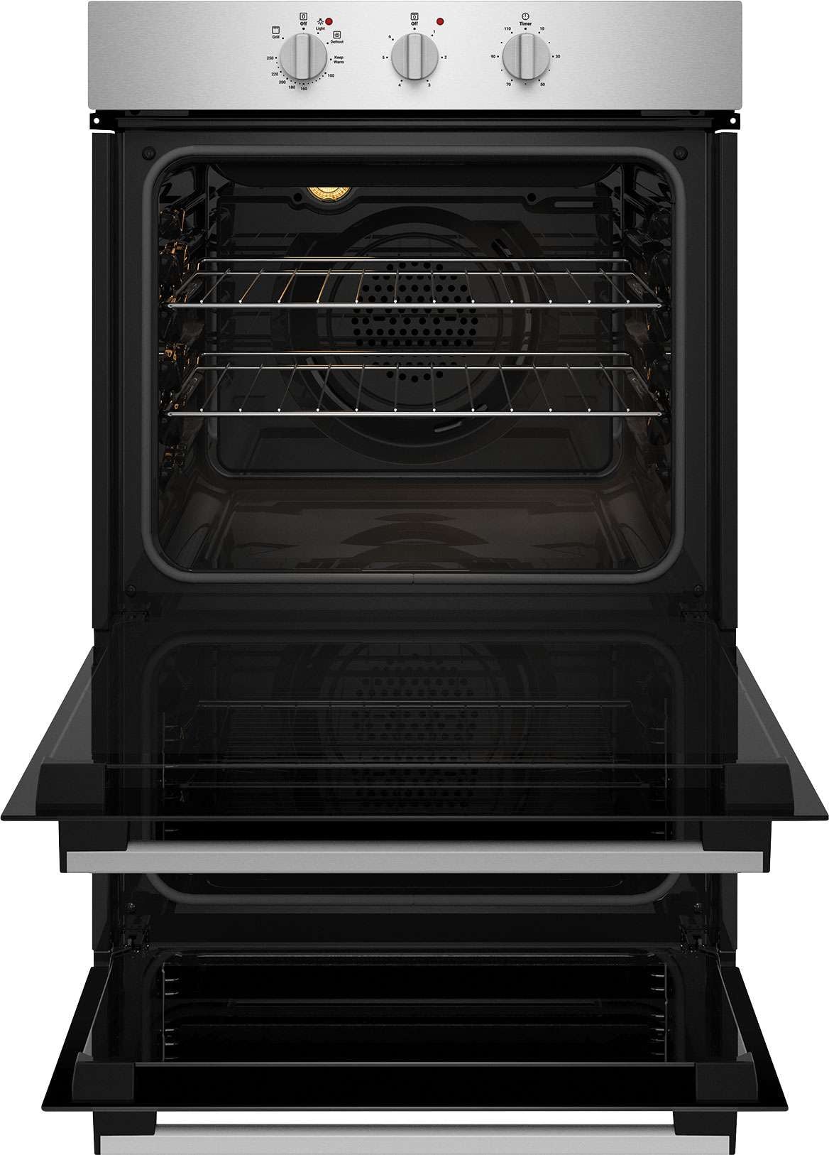 Chef 60cm Multifunction Electric Built-In Wall Oven with Separate Grill CVE662SB