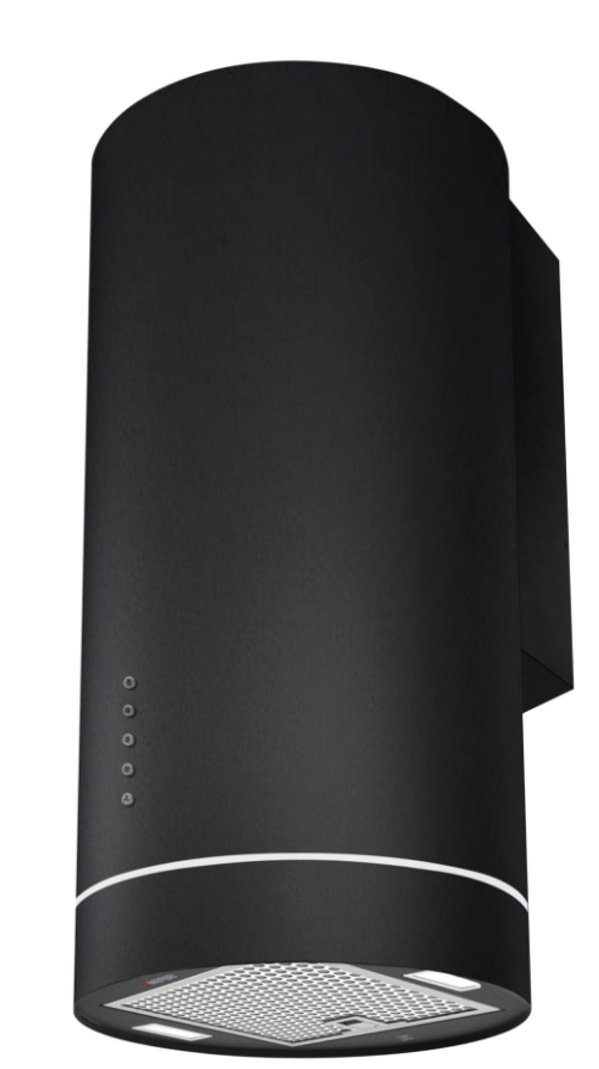 Casa 35cm Cylinder Wall Mount Rangehood Black CYLCA35BB