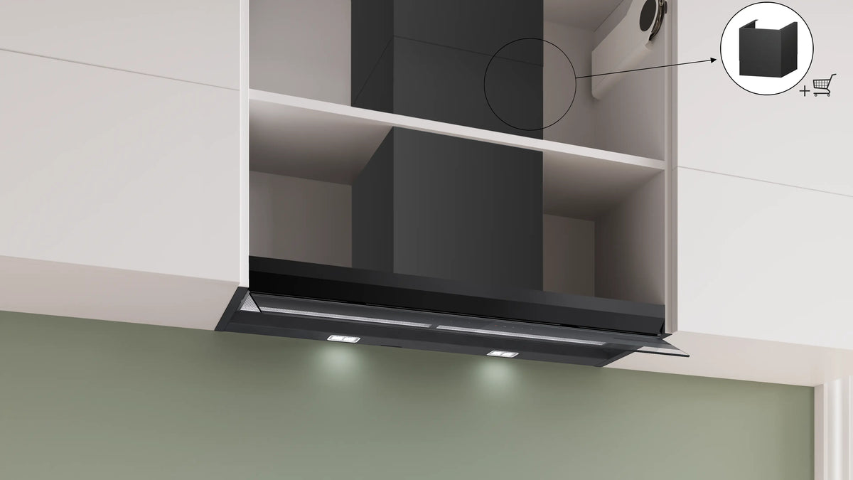 Bosch Series 8 90cm Integrated Rangehood Matt Black DBB98ET60A