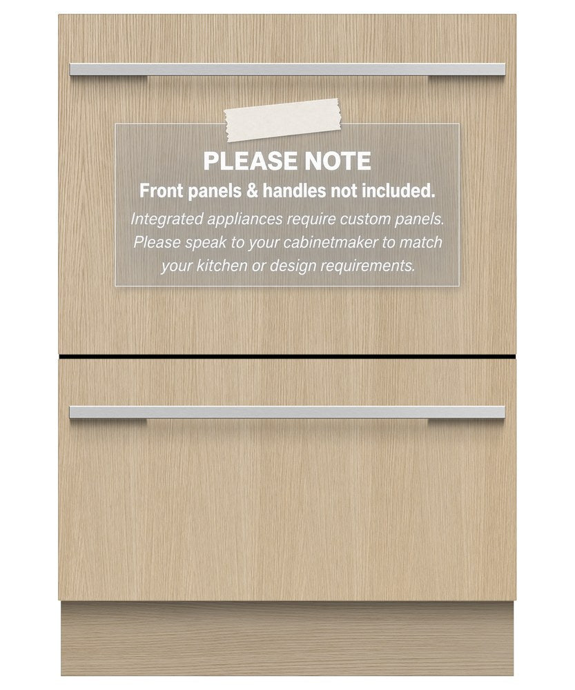 Fisher & Paykel 60cm Fully-Integrated Double DishDrawer Dishwasher DD60DTX6I1
