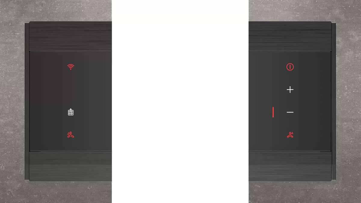 Bosch Series 8 80cm Accentline Downdraft Ventilation Clear Glass Black DDW88MM66