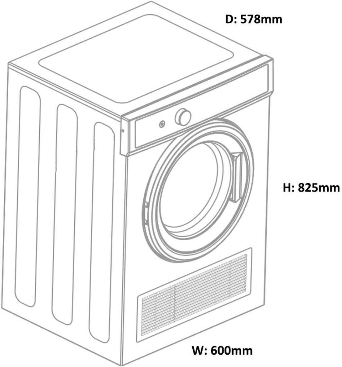 Fisher & Paykel 7kg Vented Dryer DE7060P2 | Greater Sydney Only