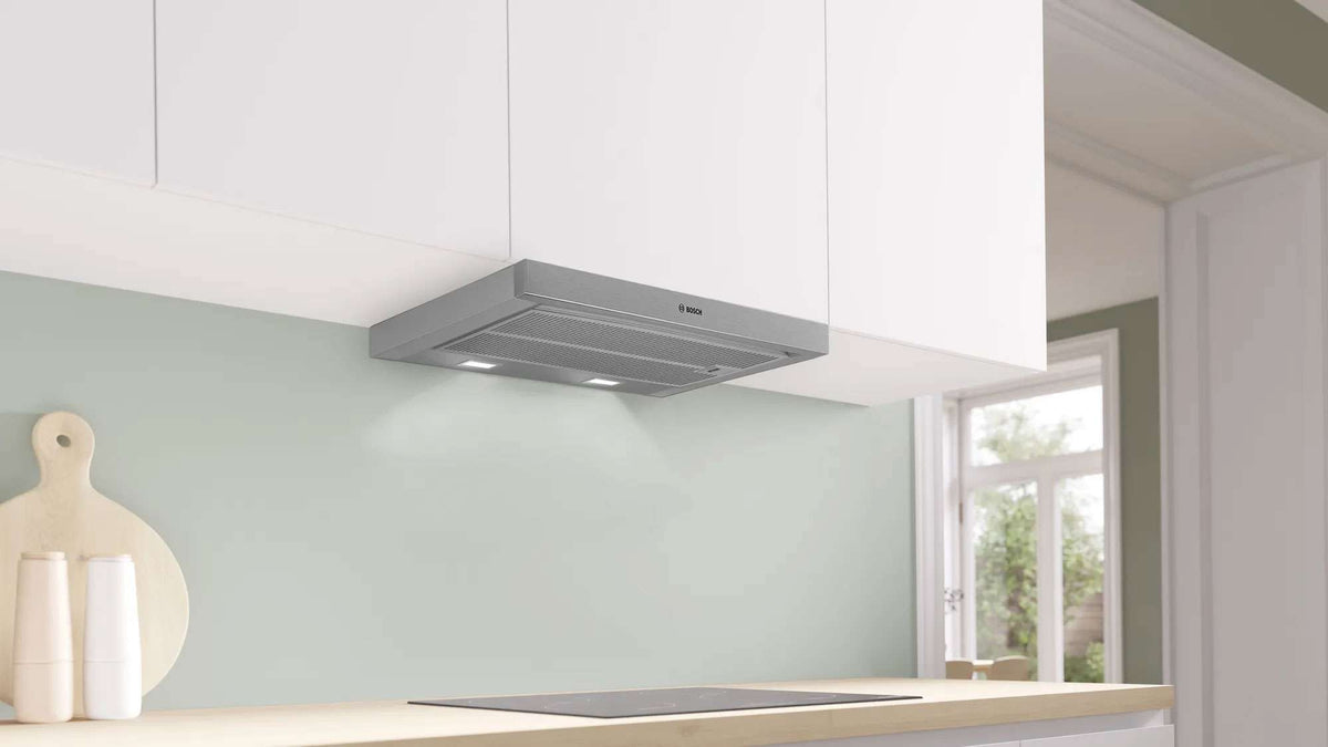 Bosch Series 4 60cm Slideout Rangehood Silver Metallic DFS067A51A
