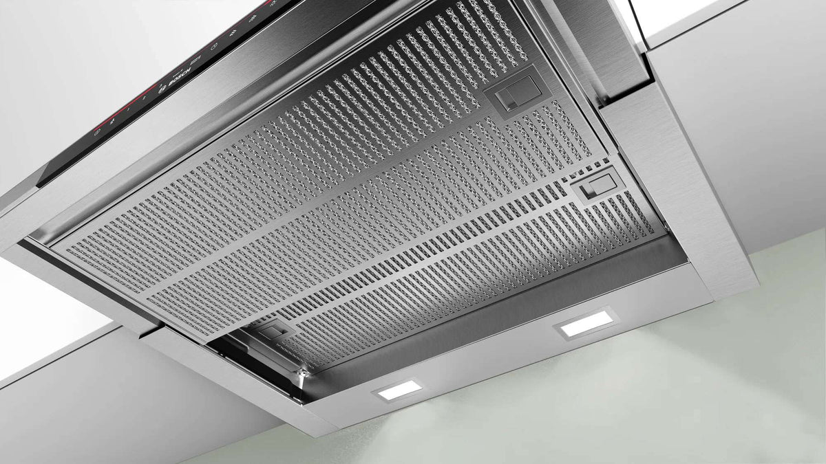 Bosch Series 4 60cm Slideout Rangehood Silver Metallic DFS067A51A
