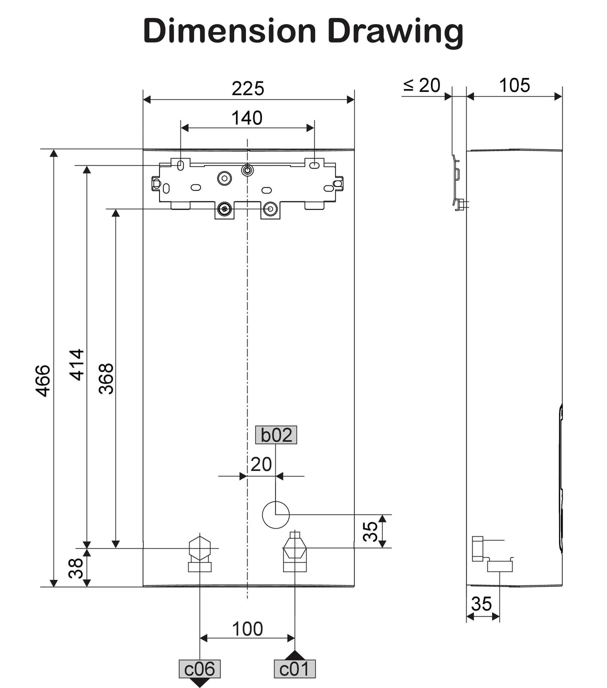 Stiebel Eltron DHE18AU Instantaneous 3 Phase Electric Water System DHE 18 AU