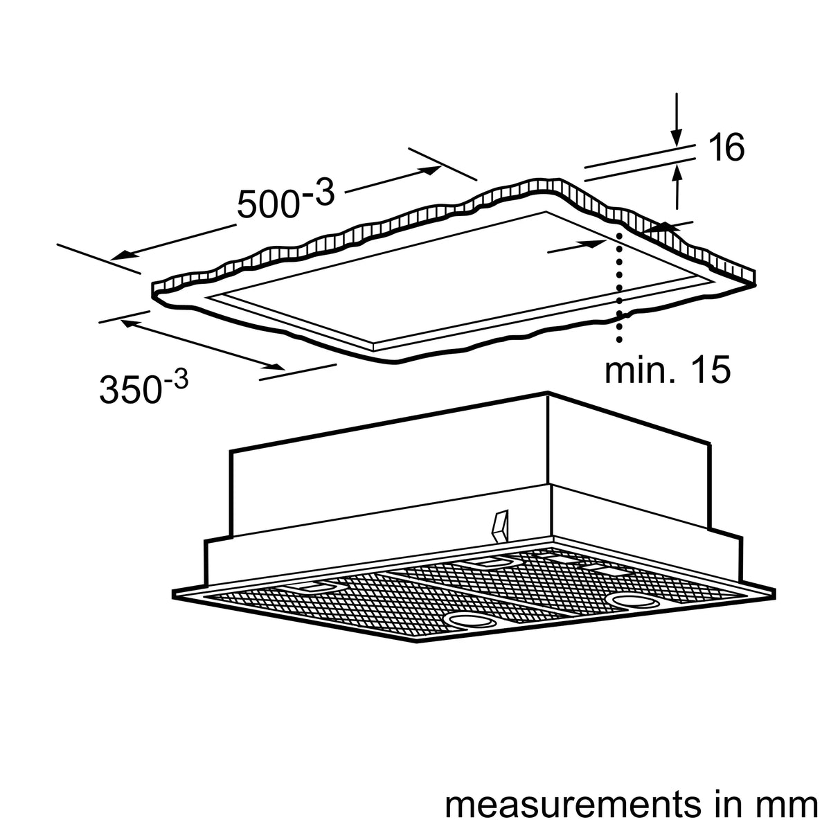 Bosch Series 4 53cm Integrated Rangehood Silver Metallic DHL555BMAU