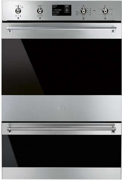 Smeg 60cm 120L Double Pyrolytic Electric Wall Oven Stainless Steel DOSPA6395X