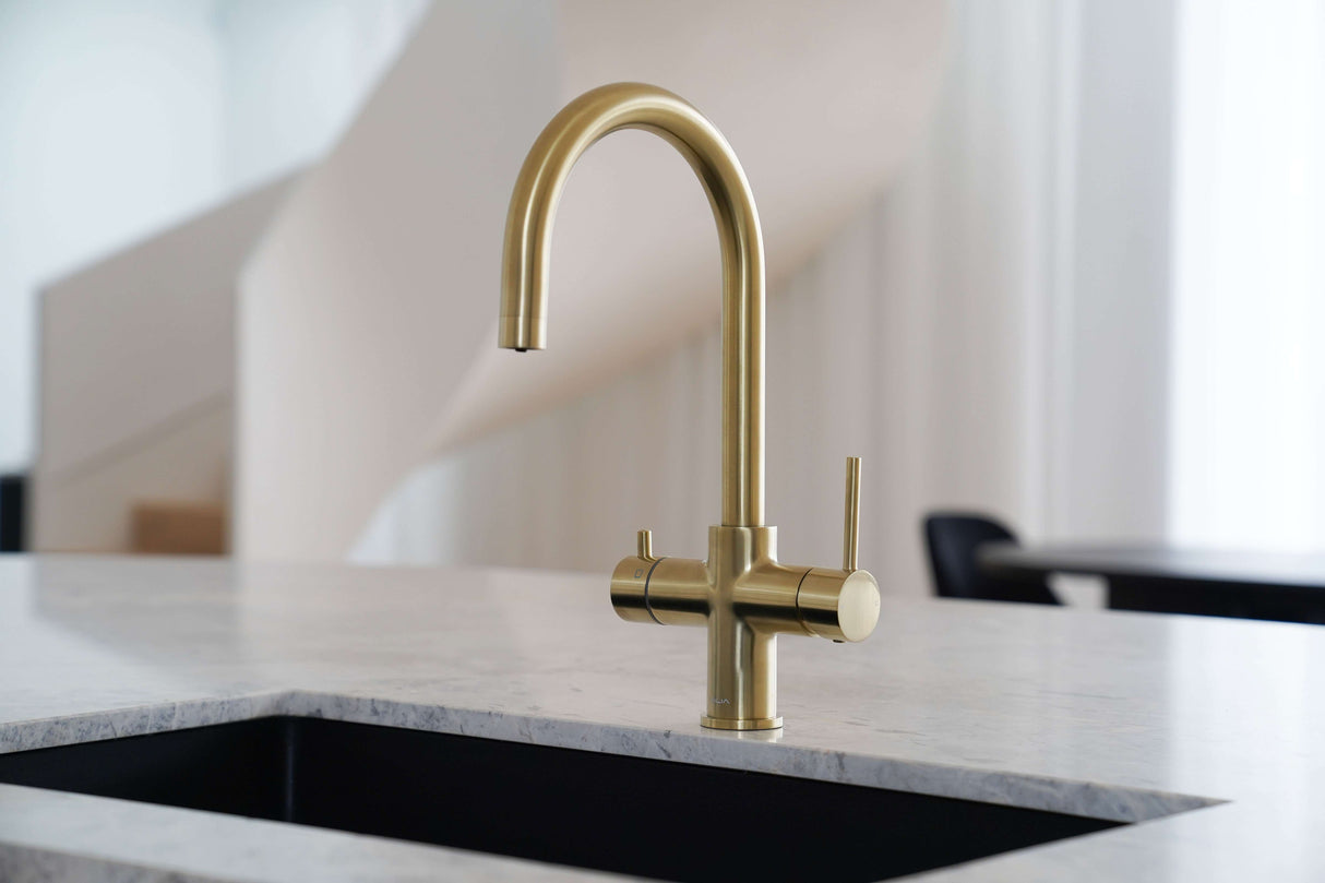 Alia M41 4-in-1 Filtered Boiling/Chilled Dispenser Tap Brushed Gold AG-CS-R41BG