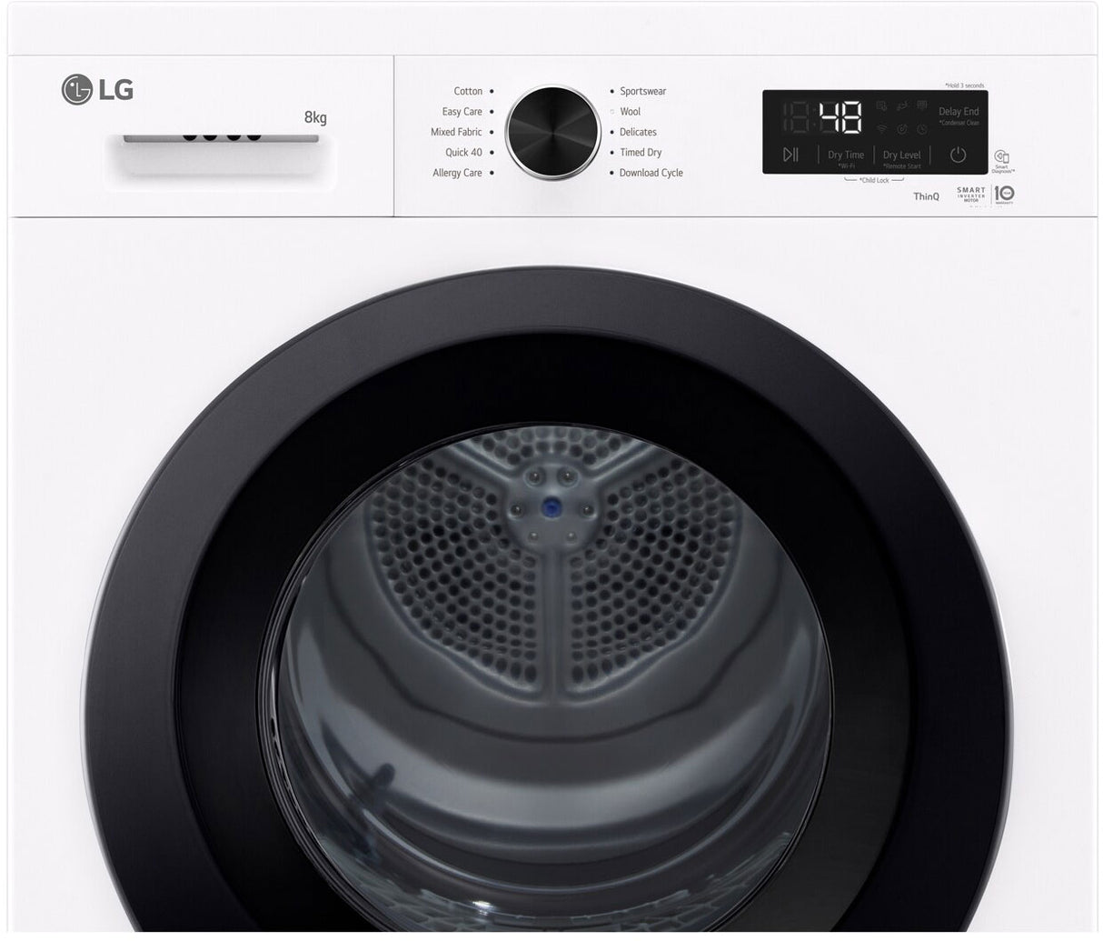 LG 8kg Series 1 Heat Pump Dryer DVH1-08WP | Greater Sydney Only
