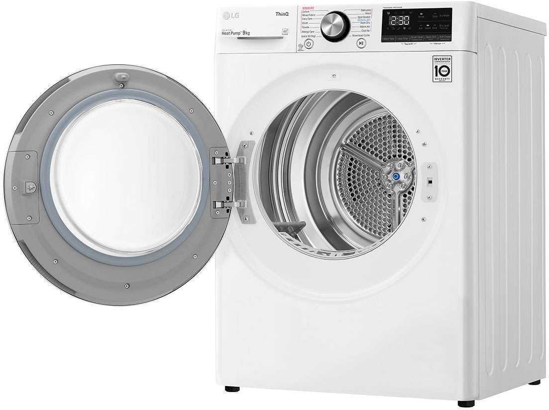 LG 9kg Heat Pump Dryer DVH9-09W | Greater Sydney Only