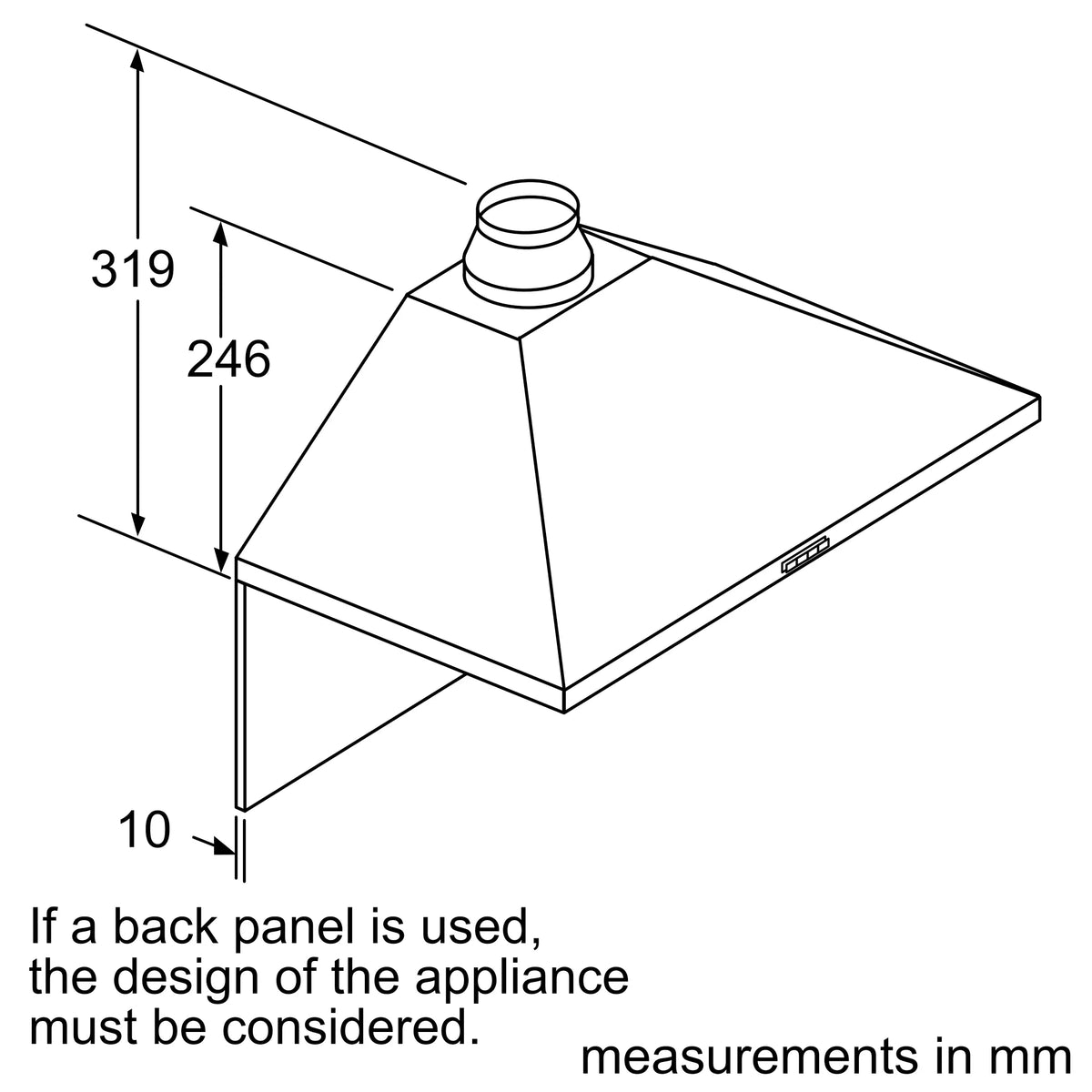 Bosch Series 2 90cm Canopy Rangehood DWP96BC50A