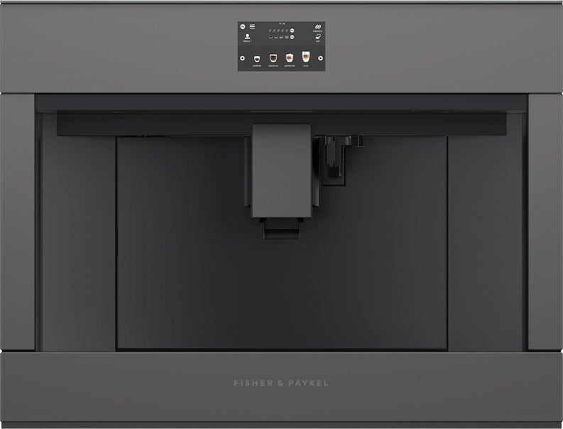 Fisher & Paykel 60cm Built in Coffee Machine Grey Glass EB60MSG1