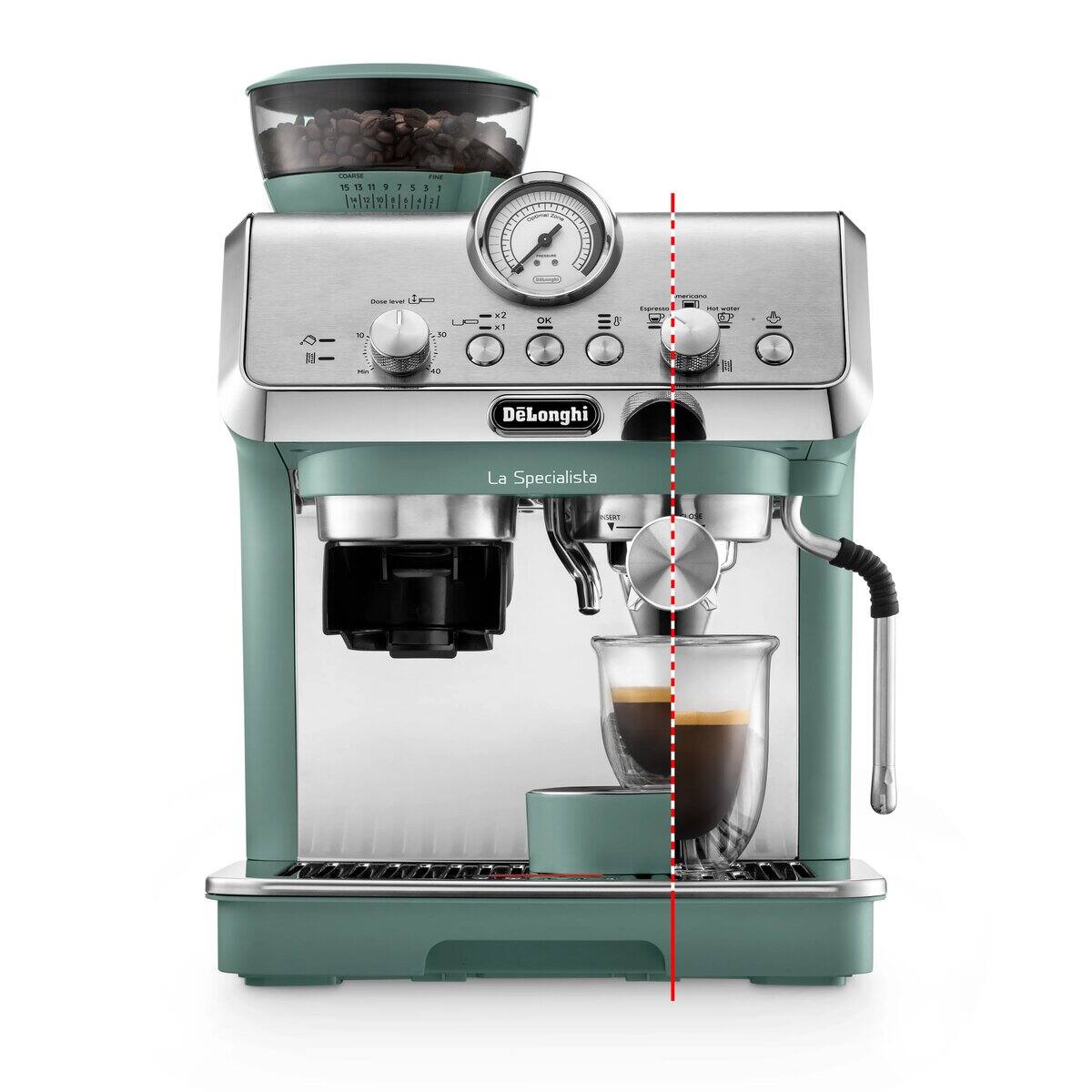 DeLonghi La Specialista Arte Manual Coffee Machine Green EC9155GR2