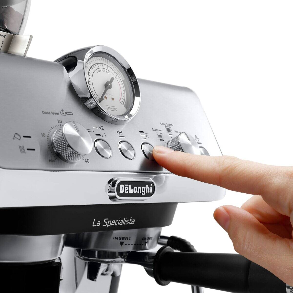 DeLonghi La Specialista Arte Manual Coffee Machine Metal Black EC9155MB2