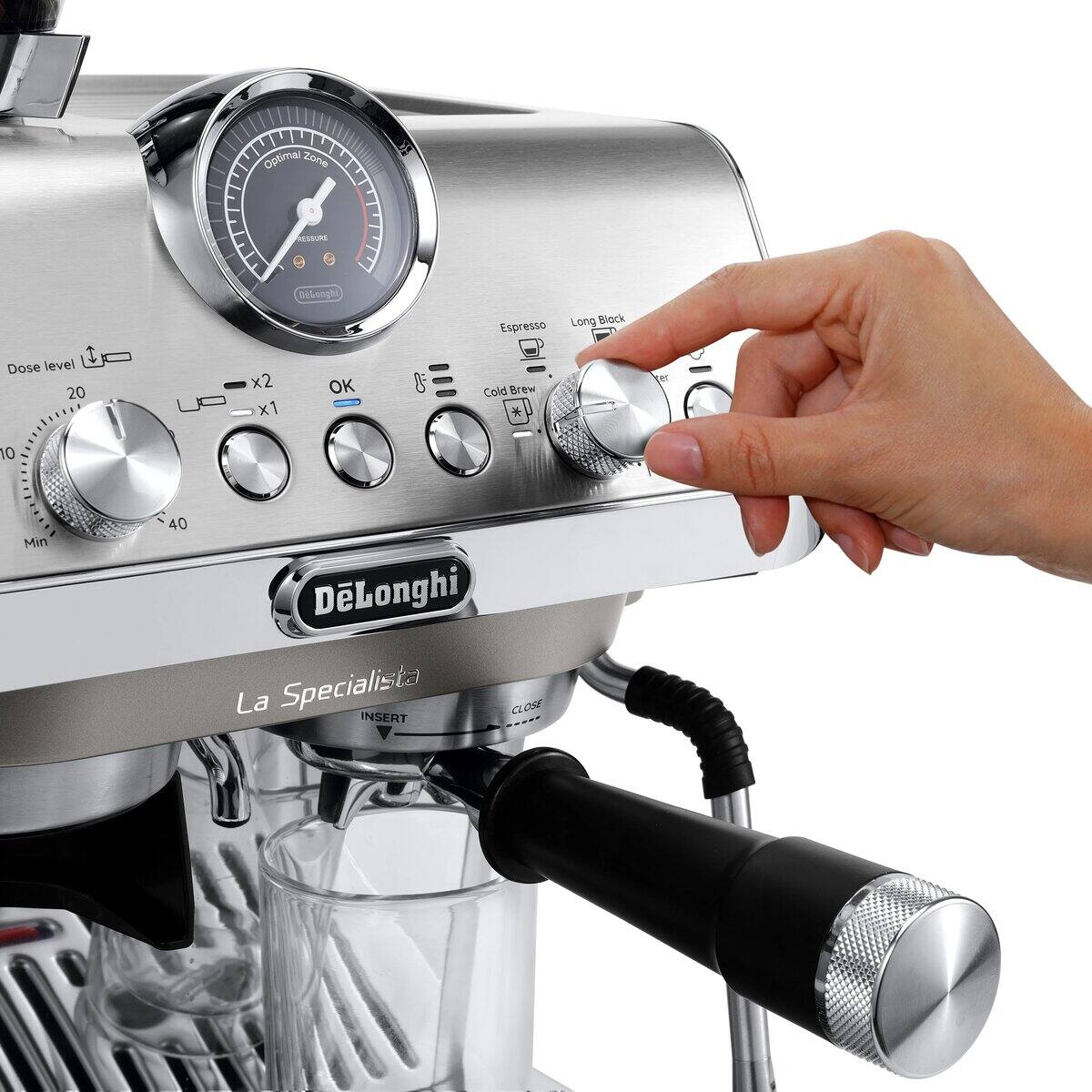 DeLonghi La Specialista Arte Evo Manual Coffee Machine with Cold Brew EC9255M2
