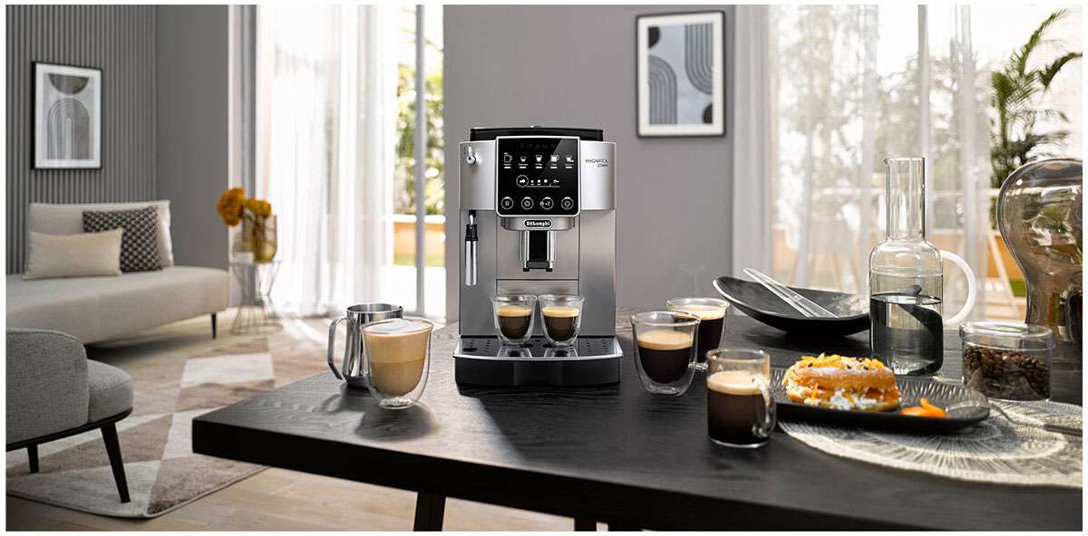DeLonghi Magnifica Start Fully Automatic Coffee Machine Silver Black ECAM22031SB