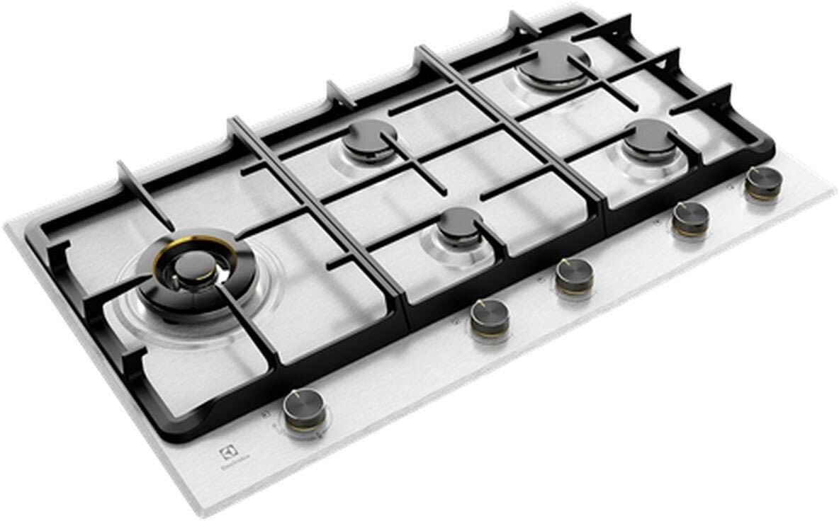 Electrolux 90cm Stainless Steel Gas Cooktop EHG955SE
