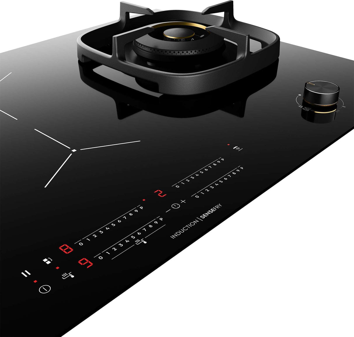 Electrolux 90cm 4 Zone Black Ceramic Glass Induction Cooktop EHH957BE