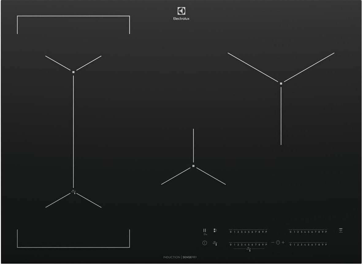 Electrolux 71cm Black Ceramic Glass Induction Cooktop EHI745BE