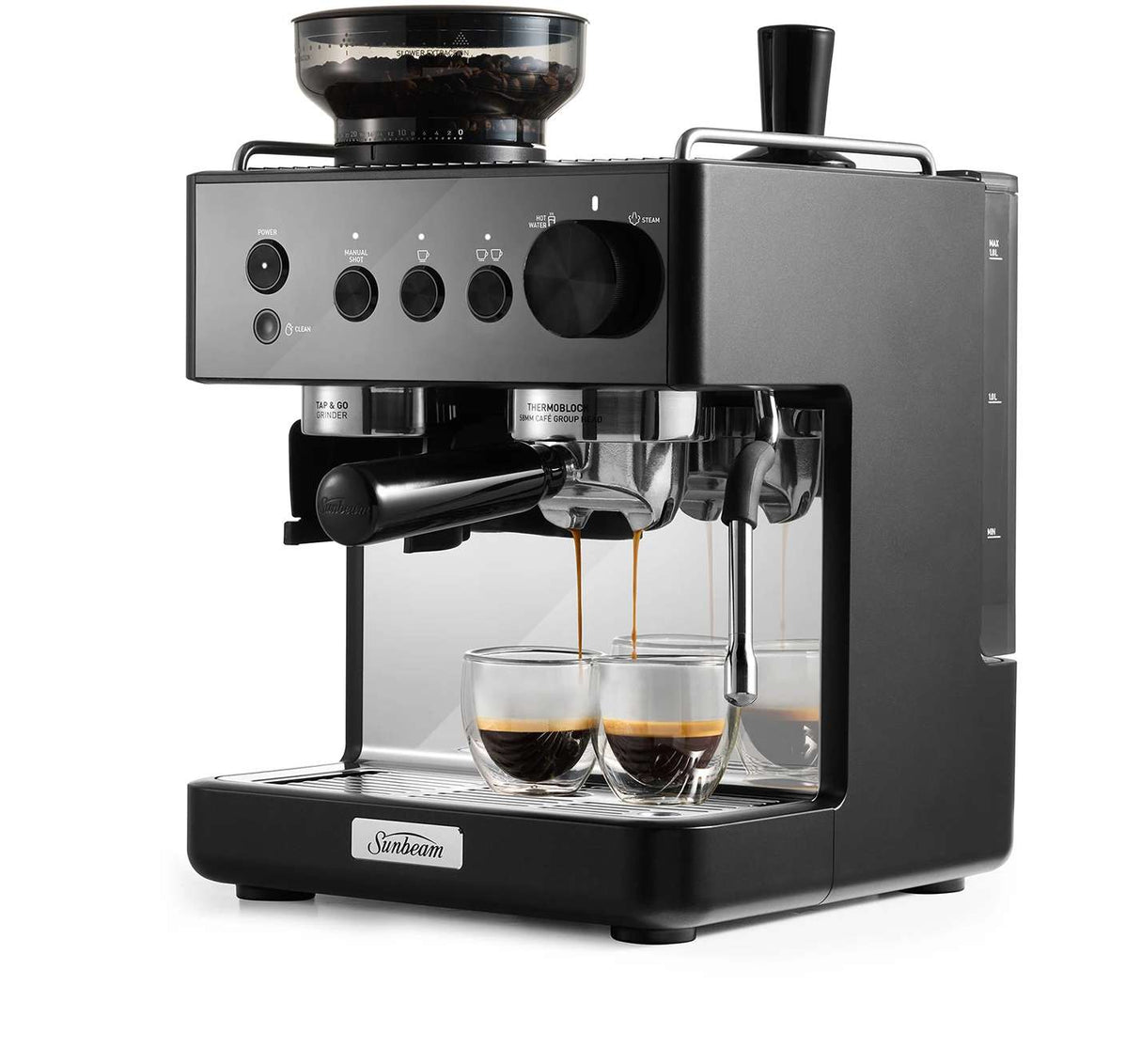 Sunbeam Origins Slimline Espresso Coffee Machine EMM5500BK
